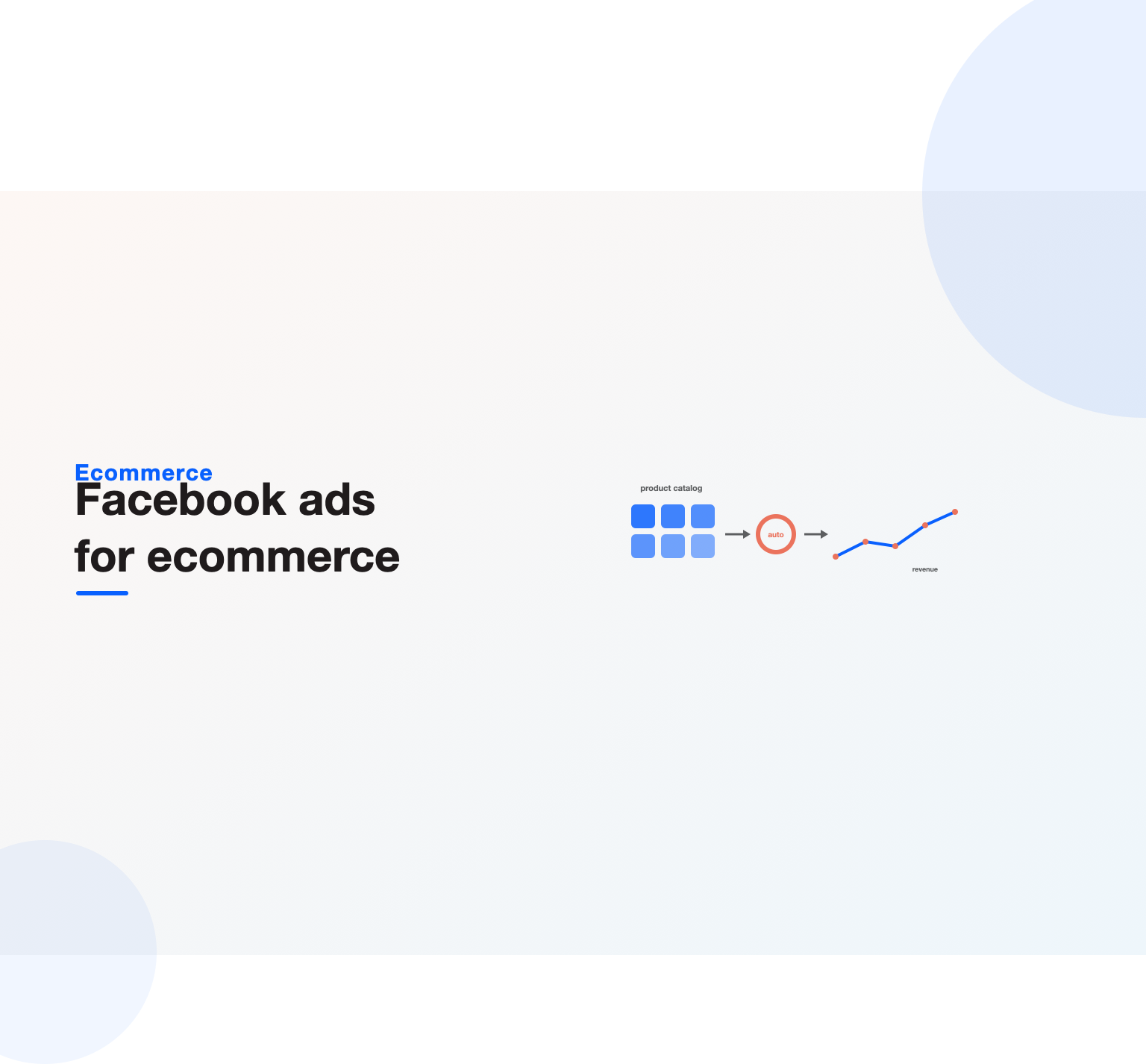A product catalog feeding Meta automation to drive ecommerce revenue up