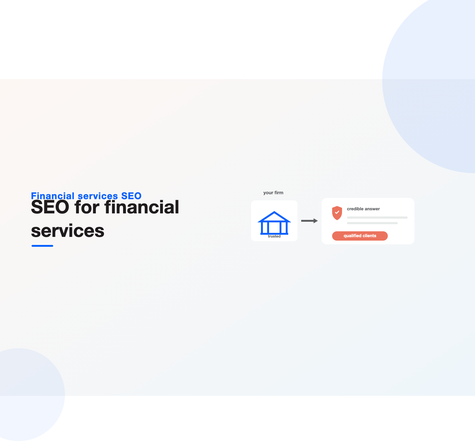A trusted financial firm feeding a credible AI answer that produces qualified clients