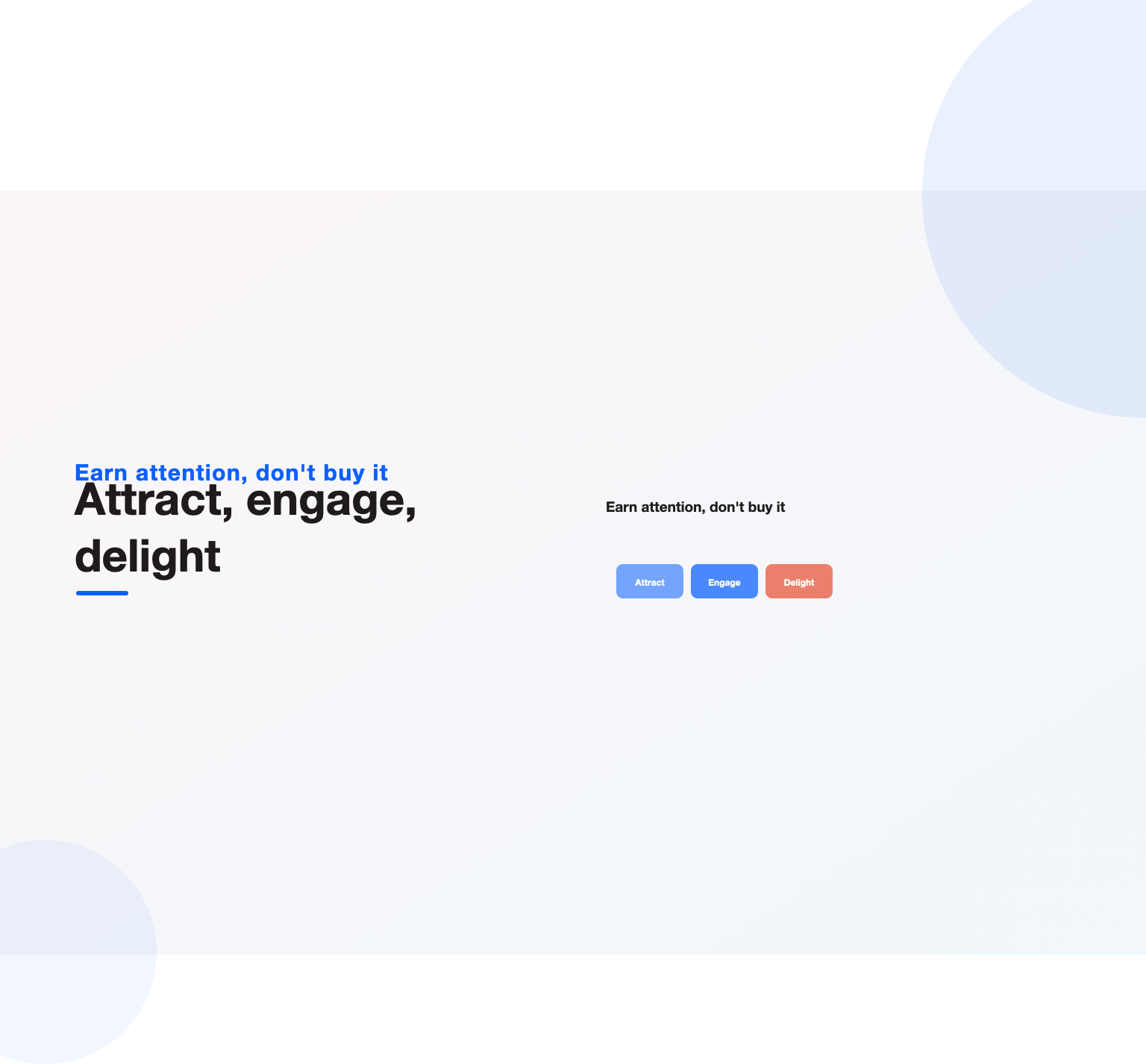 Attract, engage and delight cycle showing the inbound marketing methodology