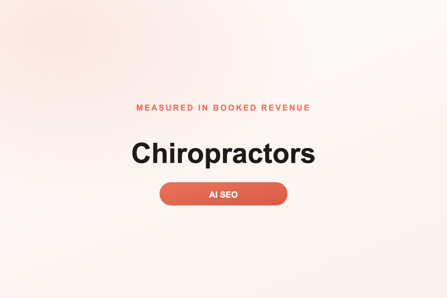 Be the chiropractor AI recommends