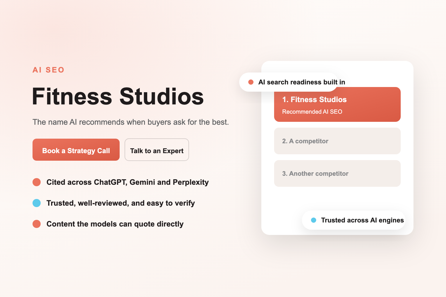 AI SEO Services for Fitness Studios
