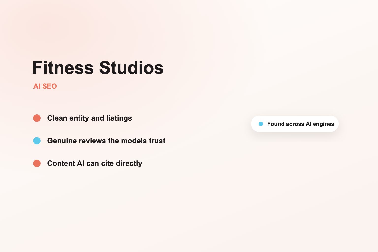 Be the studio AI recommends