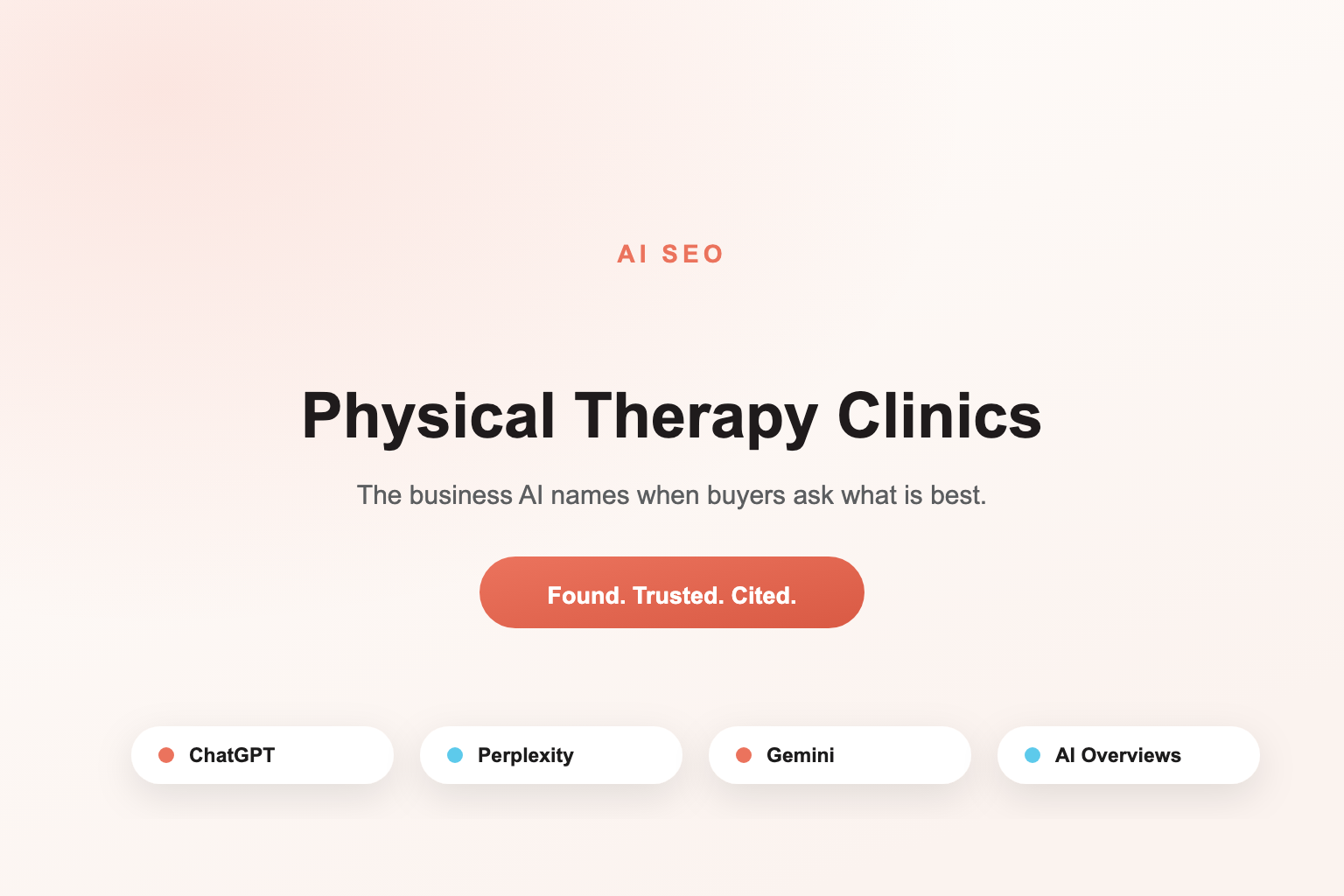 AI SEO Services for Physical Therapy Clinics