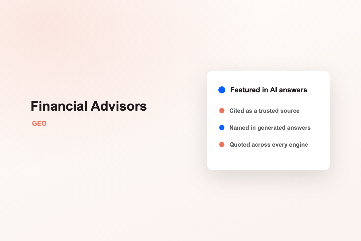 Be the advisor AI writes into its answer