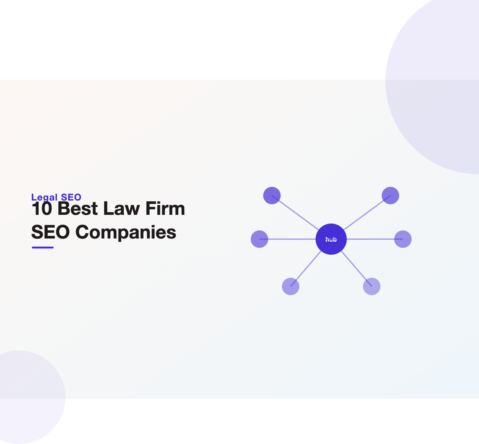 Hub illustration of ten law firm SEO companies compared side by side in a 2026 buyer's guide from Unified Platforms.