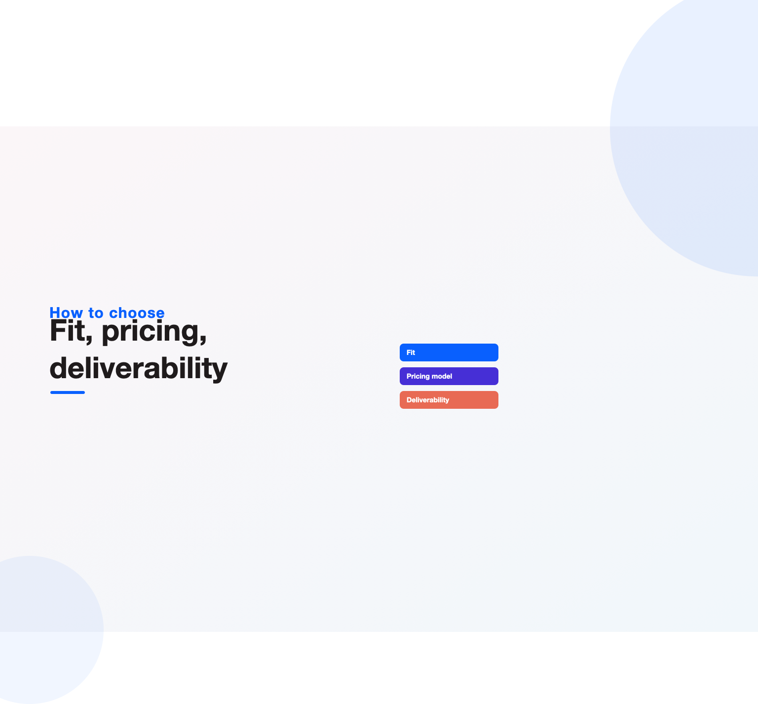 Fit, pricing model and deliverability as the three tests for choosing email software