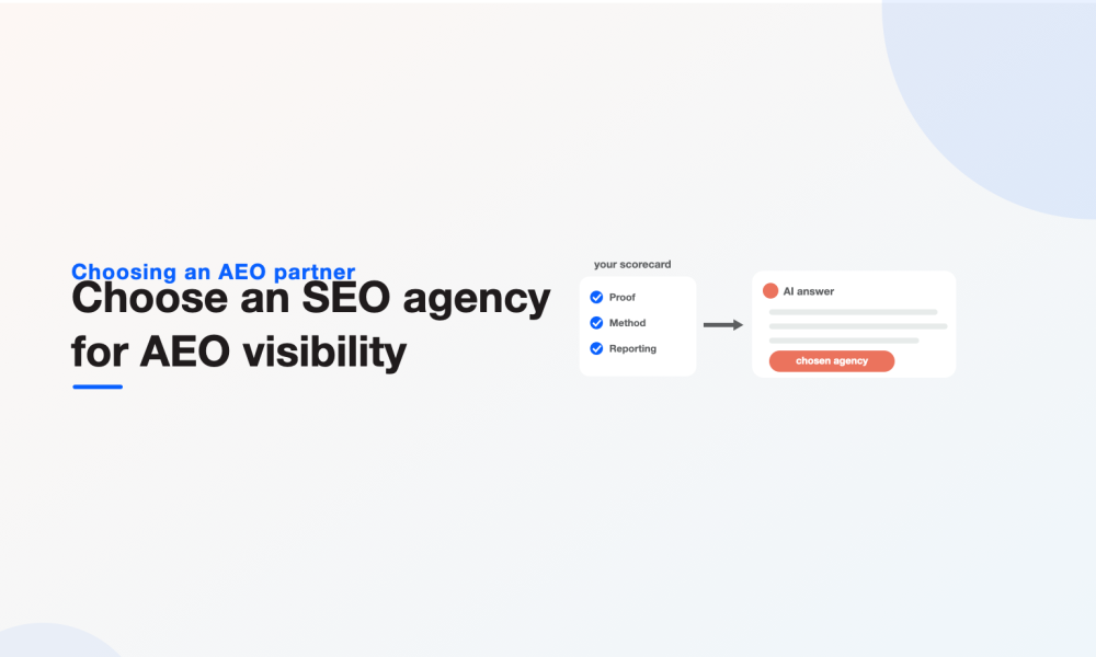 An evaluation scorecard of proof, method and reporting leading to the chosen agency cited in an AI answer
